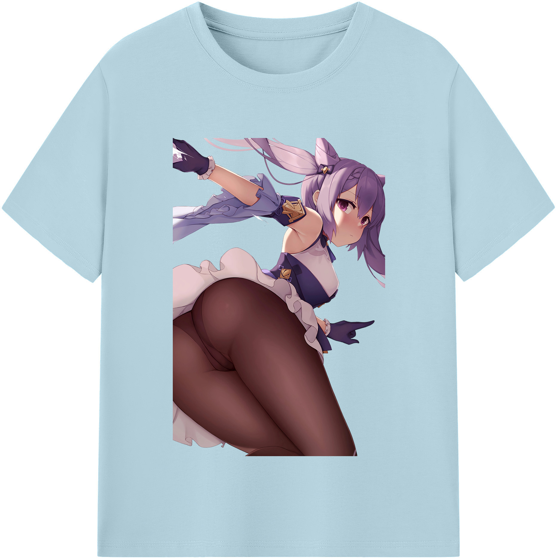 げんし神 刻晴 こくせい genshin Kokusei 綿100％半袖Tシャツ（フロントプリント）